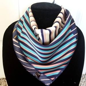 Striped satin bandana